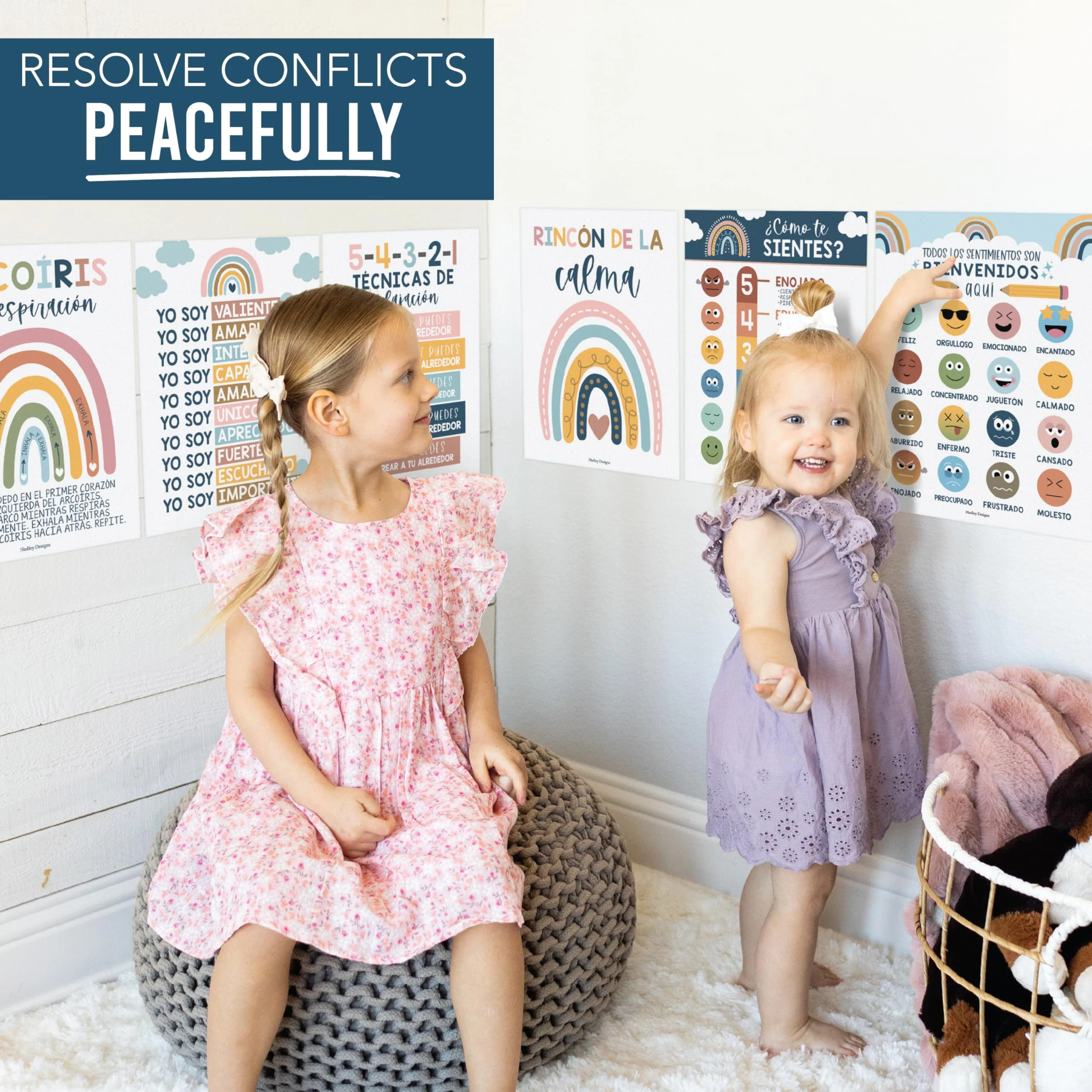 Boho Rainbow Spanish Calming Corner Posters - Image 5