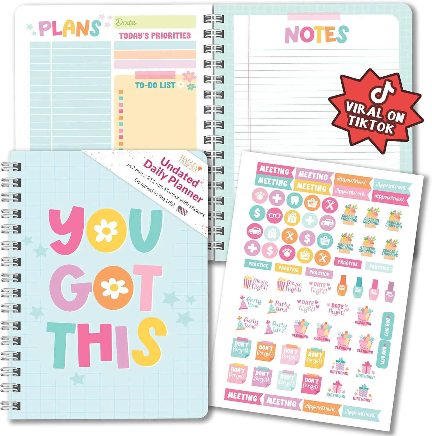 Teal Daily Planner