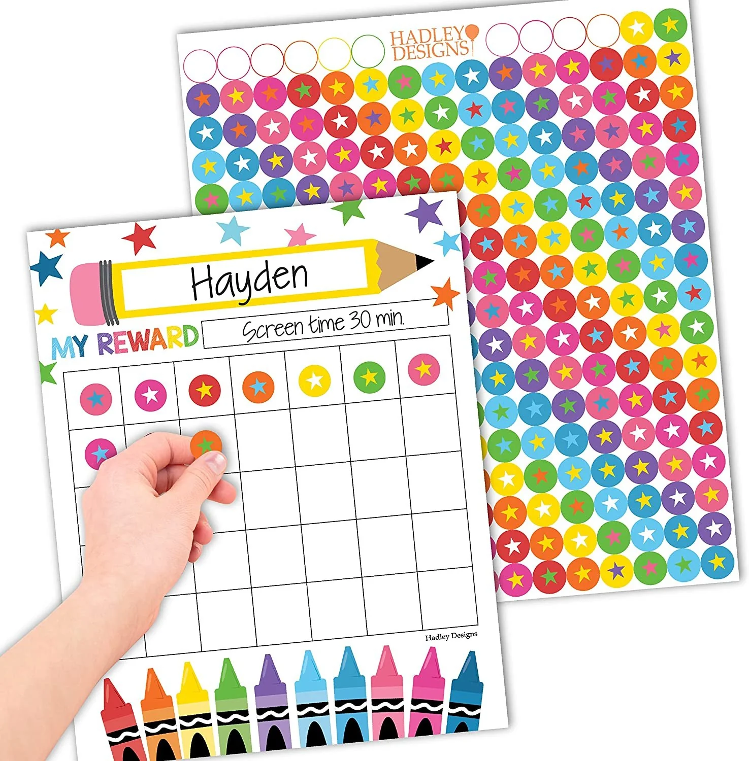 Incentive Charts, Colorful 25 Pack