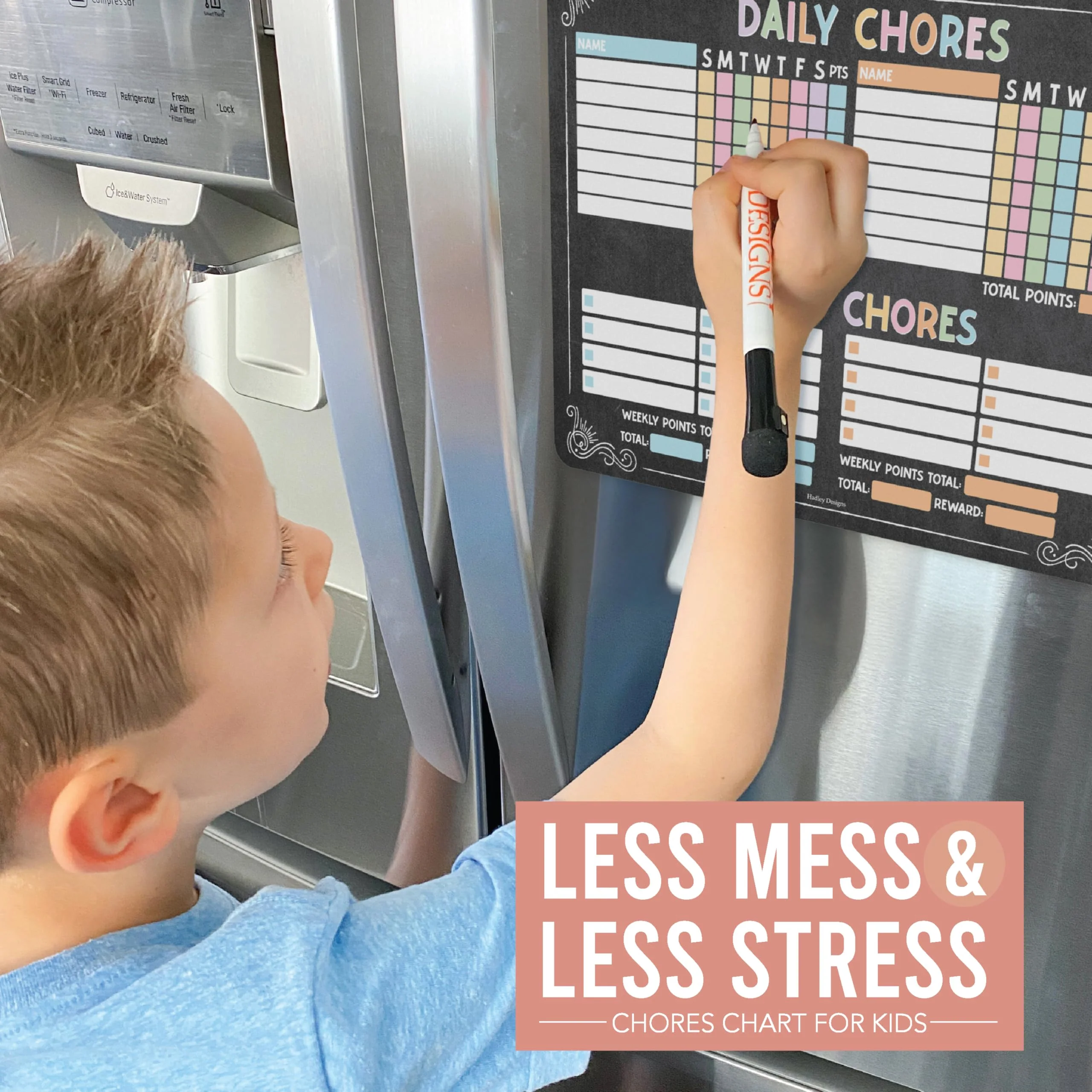 Colorful Chalk Large Chore Chart - Image 5