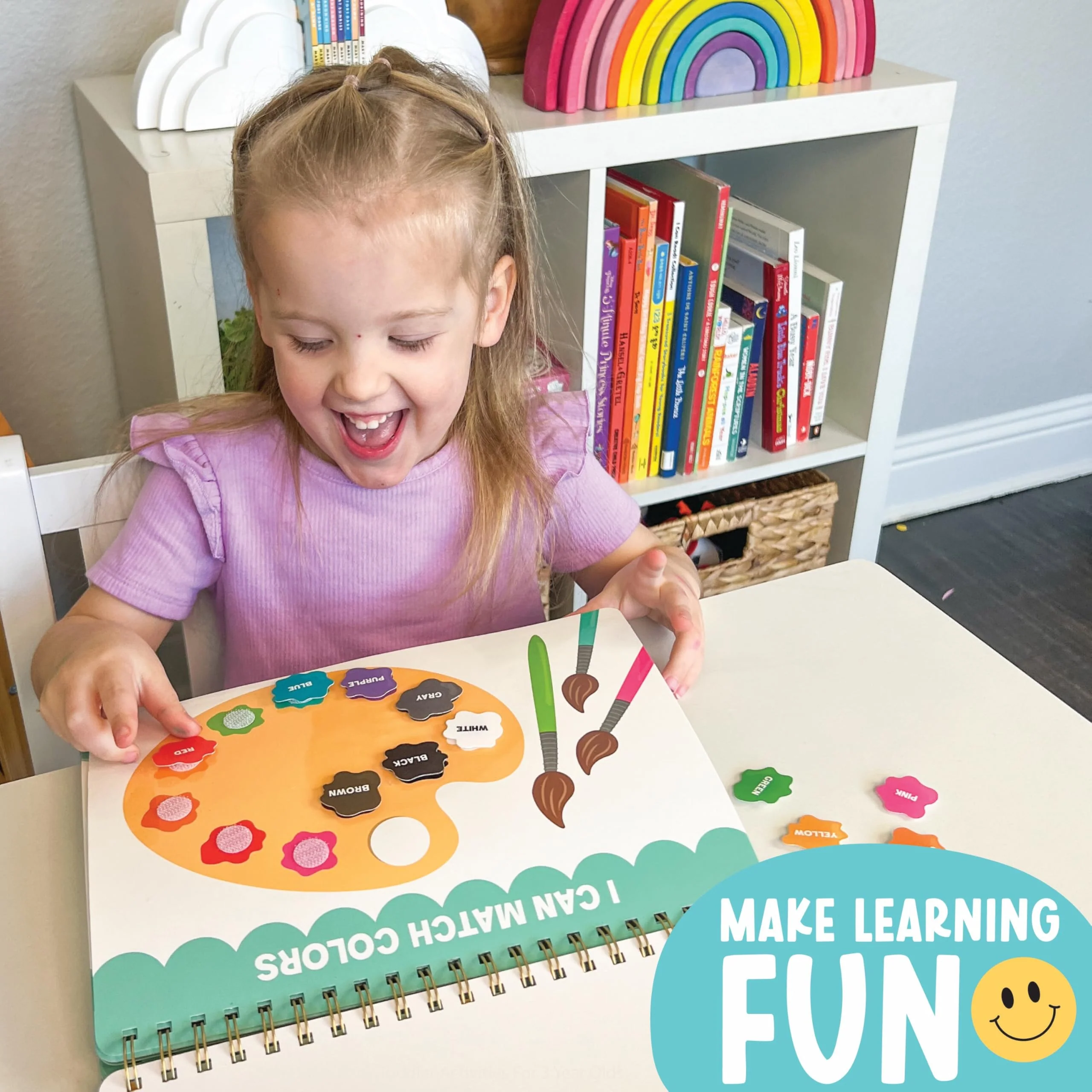Toddler Travel Activity Set | Screen Free Kids Busy Book Airplane Car | Learning Toys 3-5 Year Old - Image 9